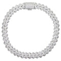 New 19mm Fashion CZ Miami Cuban Chain Heavy Necklace Two Tone Color Iced Out Bling Cubic Zirconia Necklaces Men Hip Hop