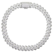 19MM Two-Tone Iced Out Cuban Link Chain Necklace