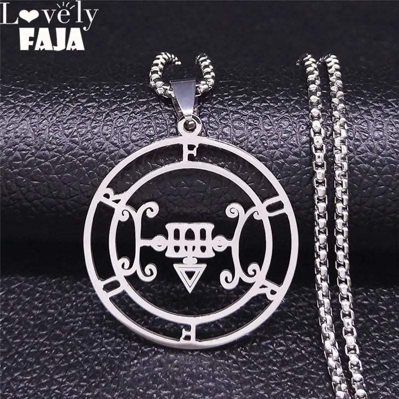 Sigil de Lucifer Furfur Necklace — Stainless