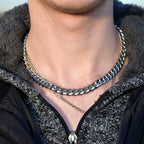 Statement Stainless Steel Pendant Necklace