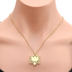 Albania Eagle Pendant Necklace — Two-Tone