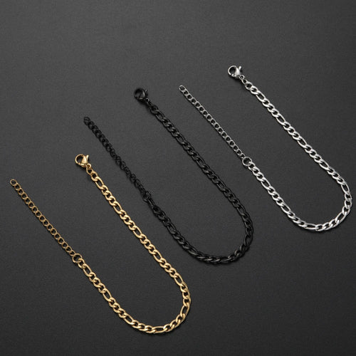 4MM Golden Black Chain Bracelet