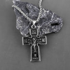 Jesus Christ Cross Pendant Necklace — 316L Stainless Steel