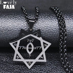 Statement Black Chain Necklace — Stainless Steel