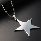 Star Pendant Necklace — Stainless Steel