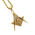 Masonic Pendant Necklace — Zinc Alloy