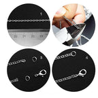1Pcs Width1.5-4.5mm Stainless Steel Cross O Chain  Women Men Necklace Finding Pendant DIY Wholesale Jewelry 40-100cm Dropship