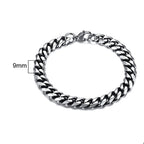 Cuban Curb Chain Bracelet — Stainless Steel