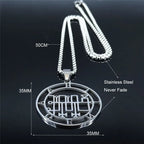 Sigil Lucifer Chain Pendant Necklace — Stainless Steel