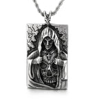 Masked Death Ghost Pendant Necklace — Stainless Steel