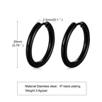 Minimal Huggie Hoop Earrings — Stainless Steel