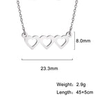 My Shape Lightning Necklaces For Women Tooth Mountain Heart Stainless Steel Necklace Choker Fashion Jewelry Gifts For friend