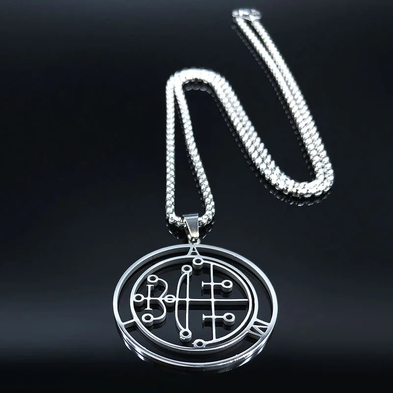 Sigil of AIM Demon Seal Necklace — Stainless