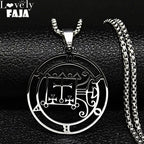 Goetia Seal Satan Pendant Necklace — Stainless Steel