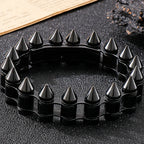Masculine Bike Cycling Chain Man Bracelets of Heavy Sturdy Stainless Steel Black Gold Color Bullet Style Bracelet for