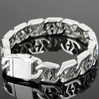Polished Stainless Steel Hand Bands Bracelet for Men Mannen Armband Men's Cross Jewellery Accessories Chain Bracelets