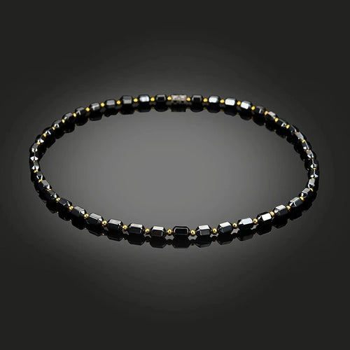 Black Hematite Magnetic Bead Necklace