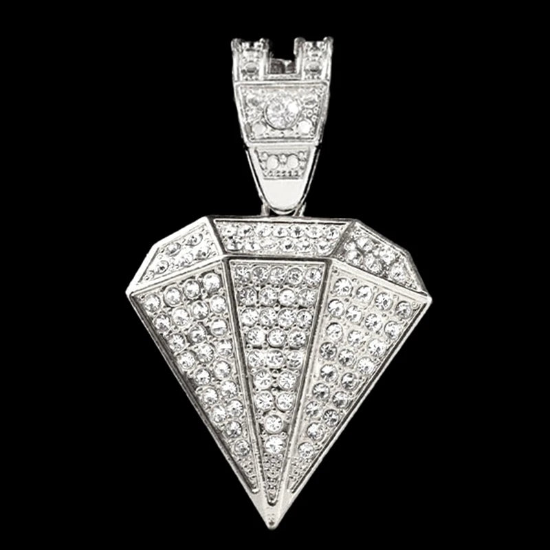 Iced Out Cuban Chain Necklace — Stainless Steel