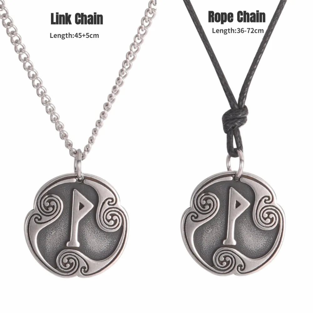 24 Viking Runes Amulet Pendant Set — Stainless Steel
