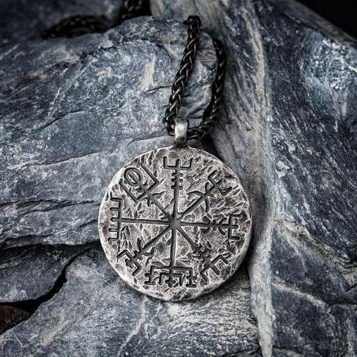 Viking Vegvisir Stainless Steel Pendant Necklace