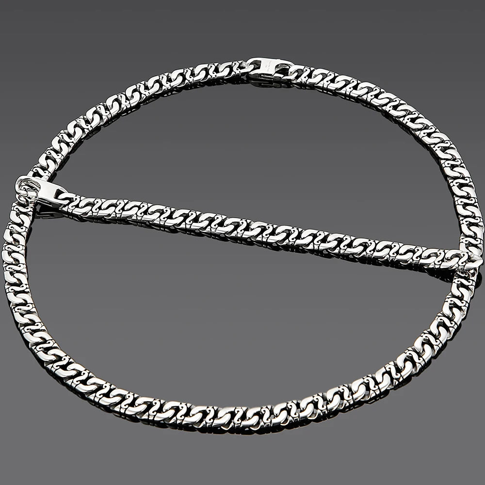 9MM Stainless Steel Chain Men's Bracelets On Hand Necklace For Men Chokers Length Adjustable Fashion Male Iron