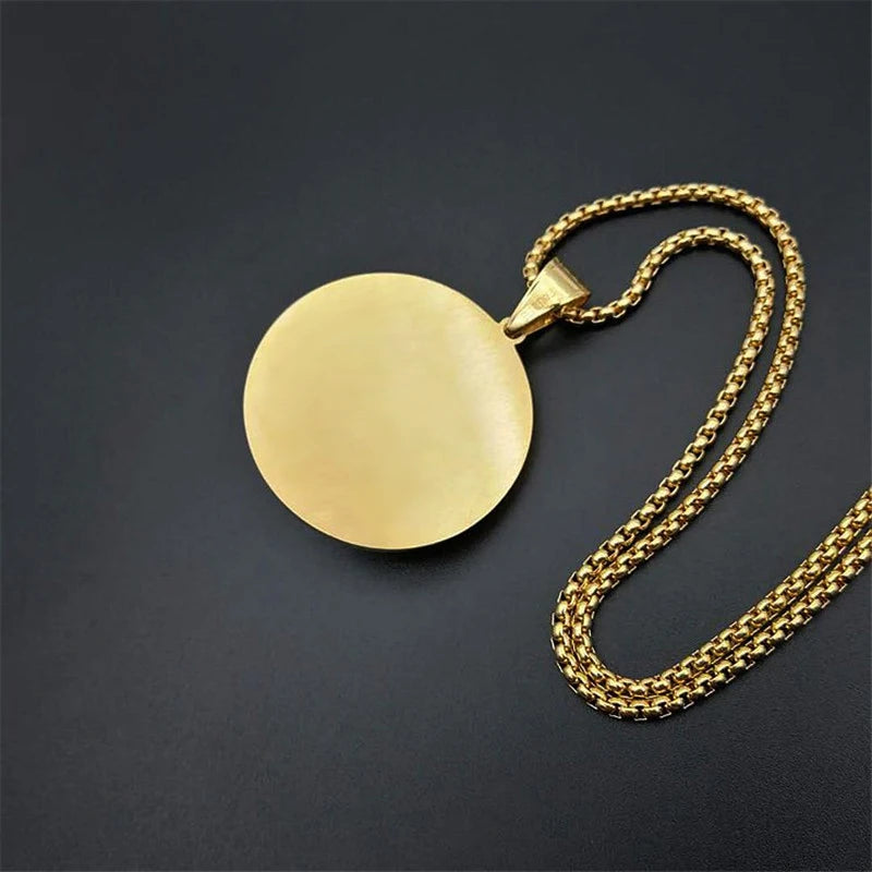 Lion Head Cuban Chain Pendant — Gold