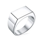 Jiayiqi Men'S Ring Punk Rock 316L Stainless Steel Signet Ring For Men Hip Hop Party Jewelry Male Wedding Gift Custom
