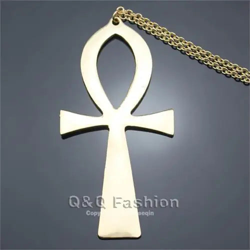 Big Egyptian Ankh Cross Pendant — Stainless Steel