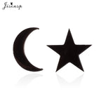 Punk Open Star Stud Earrings Everyday Wear — Stainless Steel