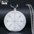 Solomon Seal Protection Pendant — Stainless