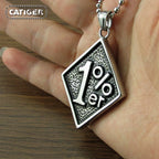 Biker Stainless Steel Pendant Necklace