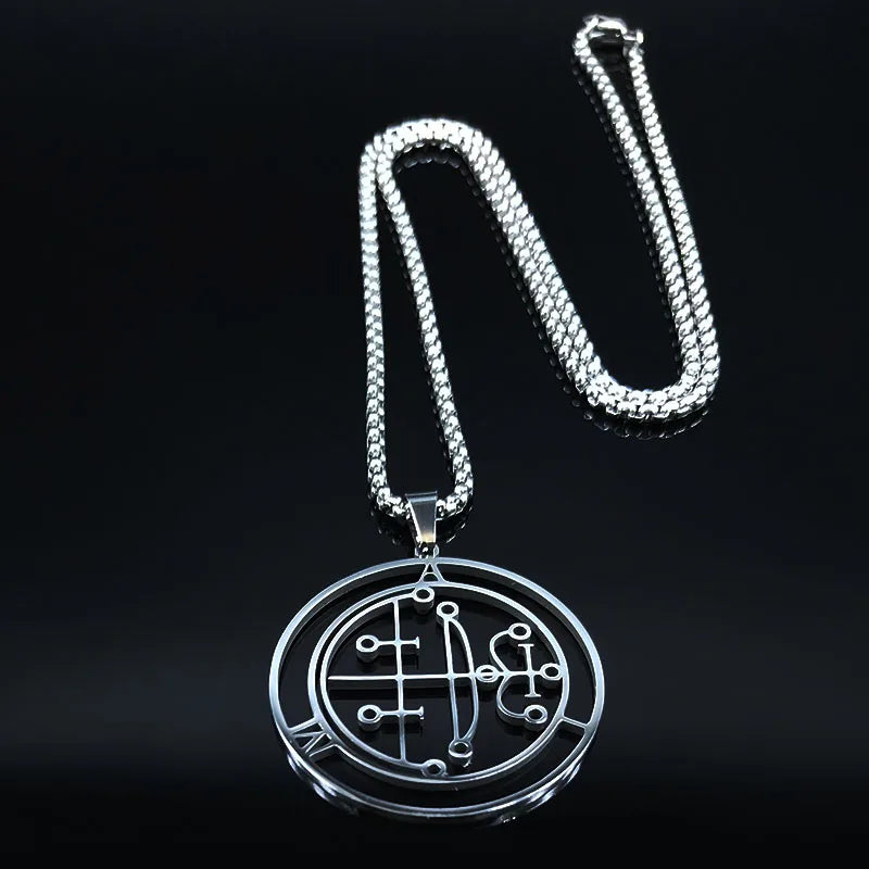 Sigil of AIM Demon Seal Necklace — Stainless
