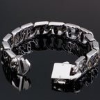 Men's Bracelets Bangles Factory Gold Color Sheep Head Bracelet For Man 316L Stainless Steel On Hand Chain Bands Hiphop
