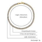 TOPGRILLZ 3/4/5MM Micro Tennis Bracelet with New Fold Over Clasp Hip Hop Bling Iced Out Cubic Zirconia Jewelry Gift For