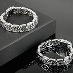 Polished Stainless Steel Hand Bands Bracelet for Men Mannen Armband Men's Cross Jewellery Accessories Chain Bracelets