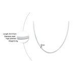 Gold Snake Chain Necklace — 38-60cm