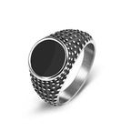 Smooth Signet Ring — Stainless Steel