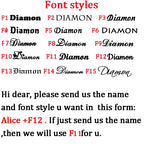 Diamon Customized 2020 New Fashion Stainless Steel Name Necklace Personalized Letter Pendant Nameplate Gift