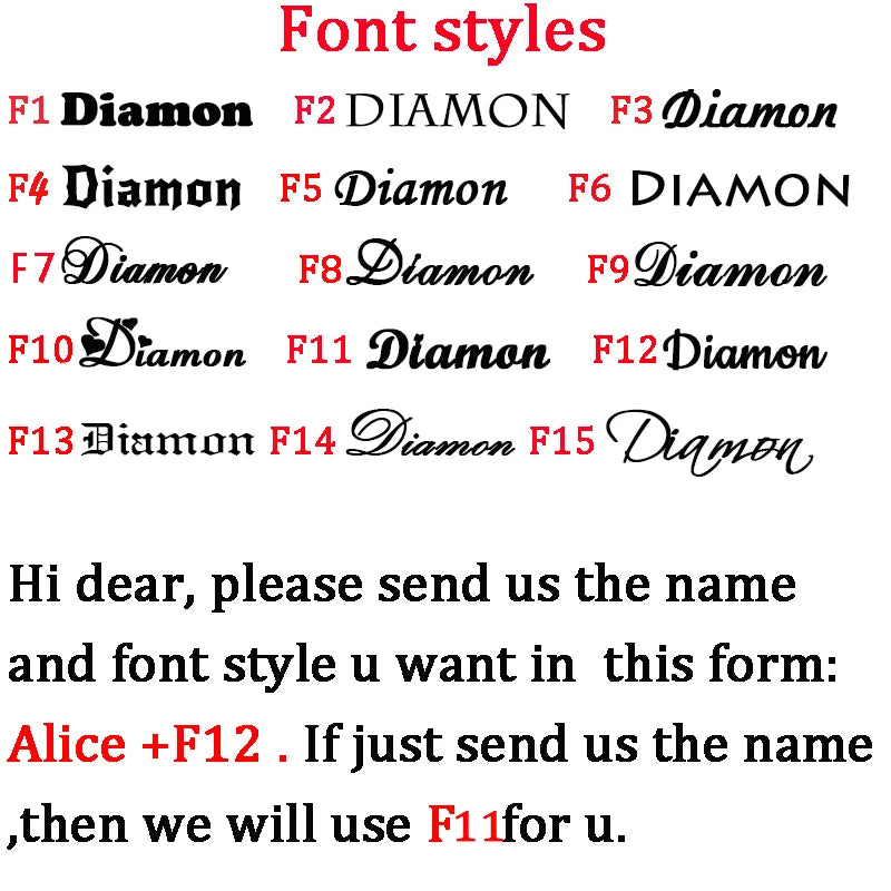 Diamon Customized 2020 New Fashion Stainless Steel Name Necklace Personalized Letter Pendant Nameplate Gift