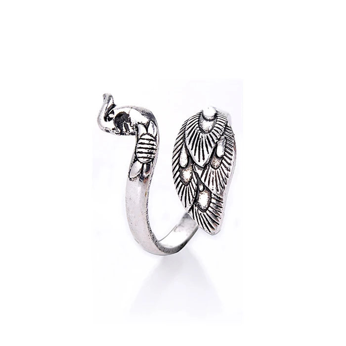 Vintage Feather Open Ring for Men & Women — Adjustable, 24 Styles