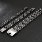 12/18/30MM Wide Black Stainless Steel Bracelet Men 23CM Retro Massive Mens Charm Bracelets 2020 Friendship Mens