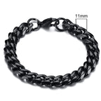 Chunky Curb Chain Bracelet 11mm — Stainless Steel