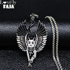 Egyptian Bastet Cat Pendant — Stainless