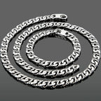 9MM Stainless Steel Chain Men's Bracelets On Hand Necklace For Men Chokers Length Adjustable Fashion Male Iron