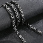 50-65CM 25.5" 6MM Chain Necklace Choker for Men Luxury Gold Color Stainless Steel Men's Necklaces Best Friends Birthday