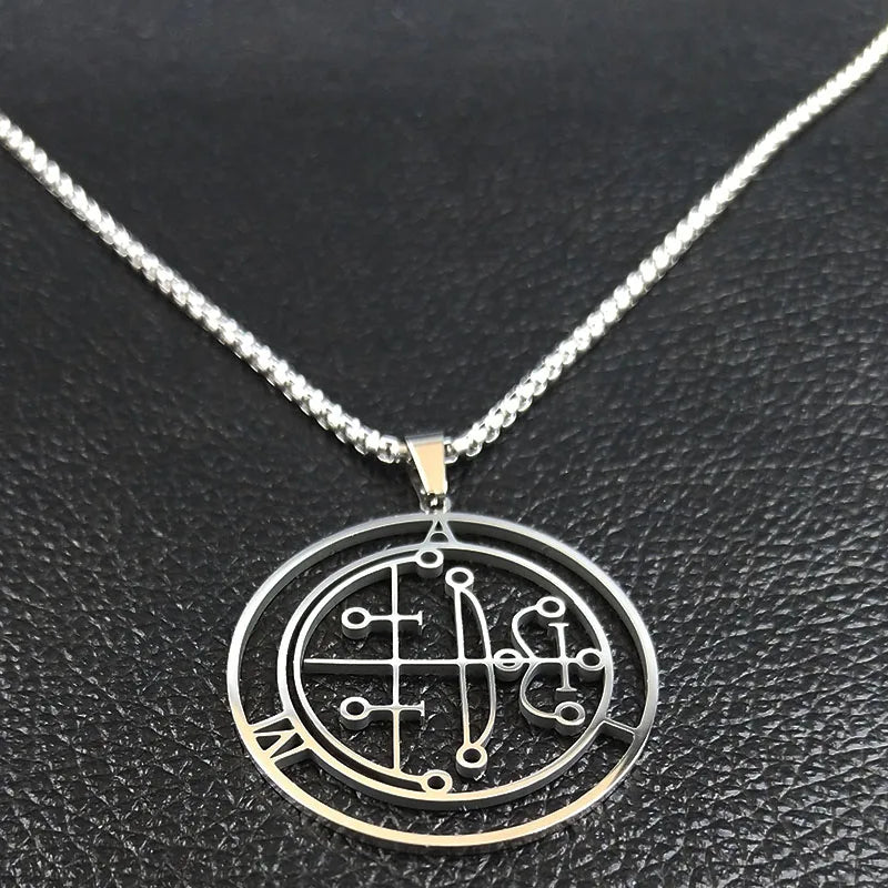 Sigil of AIM Demon Seal Necklace — Stainless