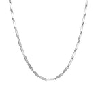 Rhombus Chain Necklace 2mm & 3mm — Stainless Steel, 50cm & 60cm