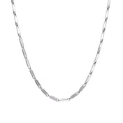Rhombus Chain Necklace 2mm & 3mm — Stainless Steel, 50cm & 60cm