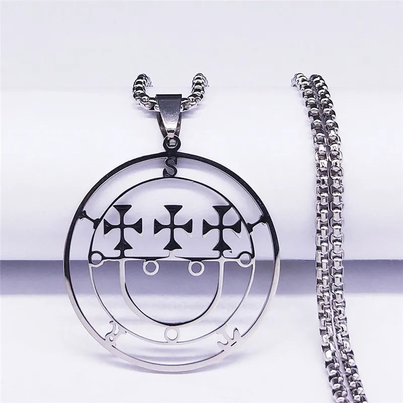 Sigil Lucifer Sitri Pendant Necklace — Stainless Steel