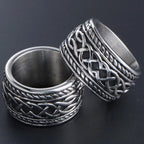 Vintage Wedding Rings For Man Women 316l Stainless Steel Male Ring Finger Jewelry Charm Party Birthday Gift Waterproof